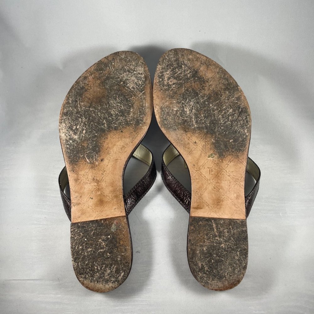 L.A.M.B. By Gwen Stefani Thong Sandals BROWN 7.5 - Picture 5 of 8